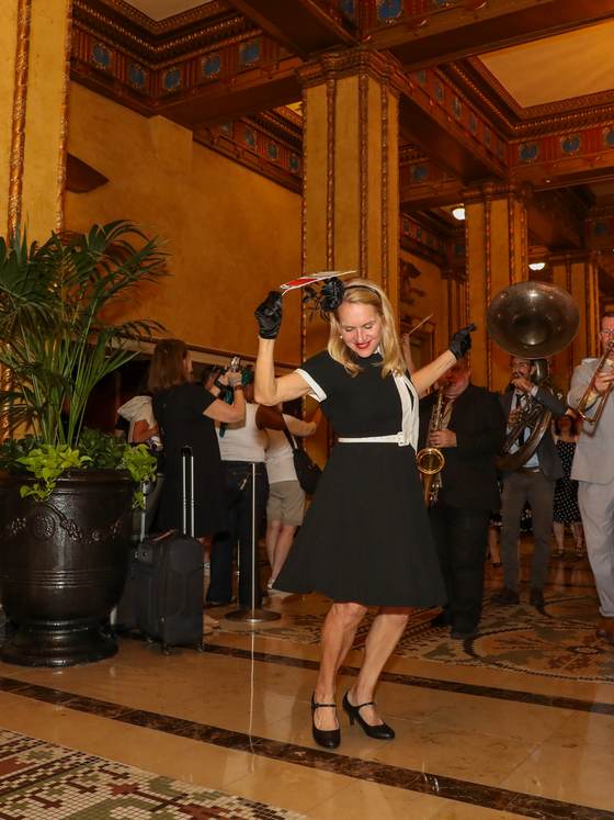 The second line through the Roosevelt lobby, 2025