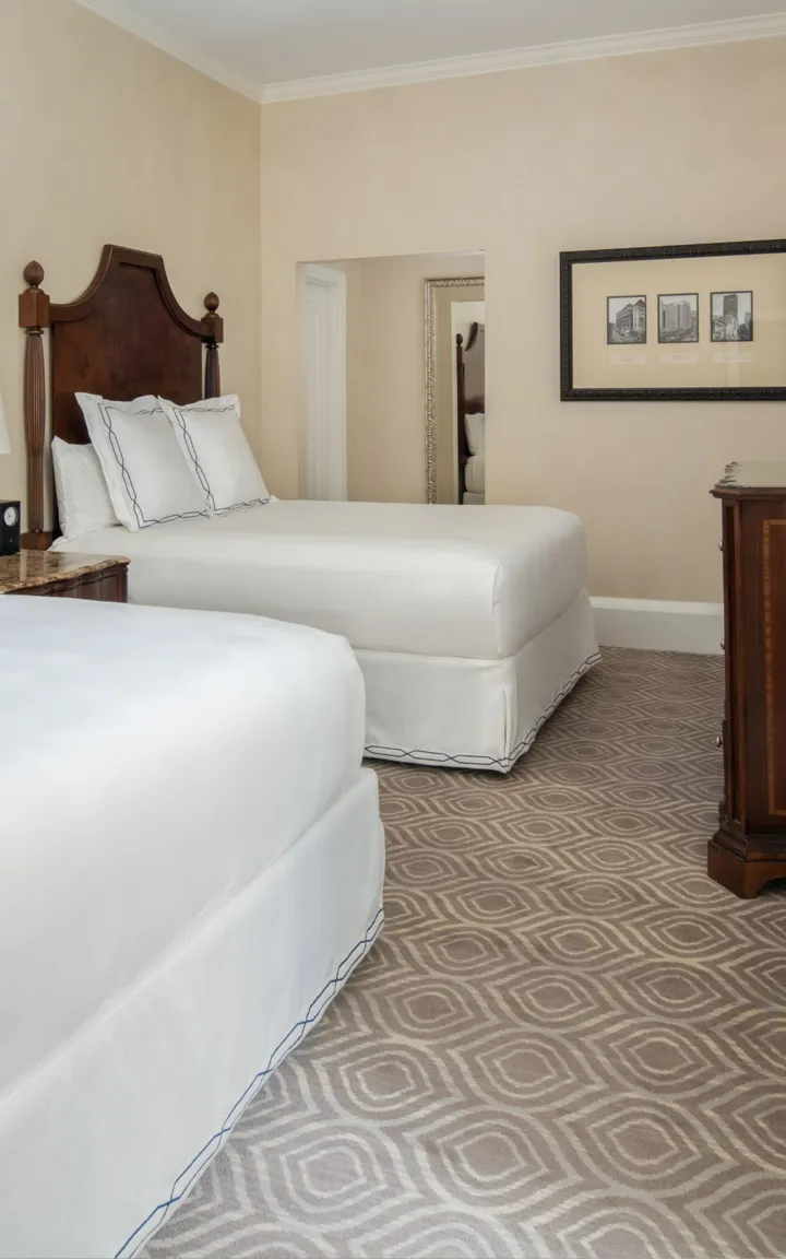 Bedroom In A Queen Suite At The Roosevelt New Orleans