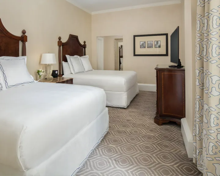 Bedroom In A Queen Suite At The Roosevelt New Orleans