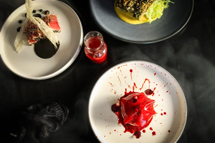 Halloween Inspired Dinner Plates